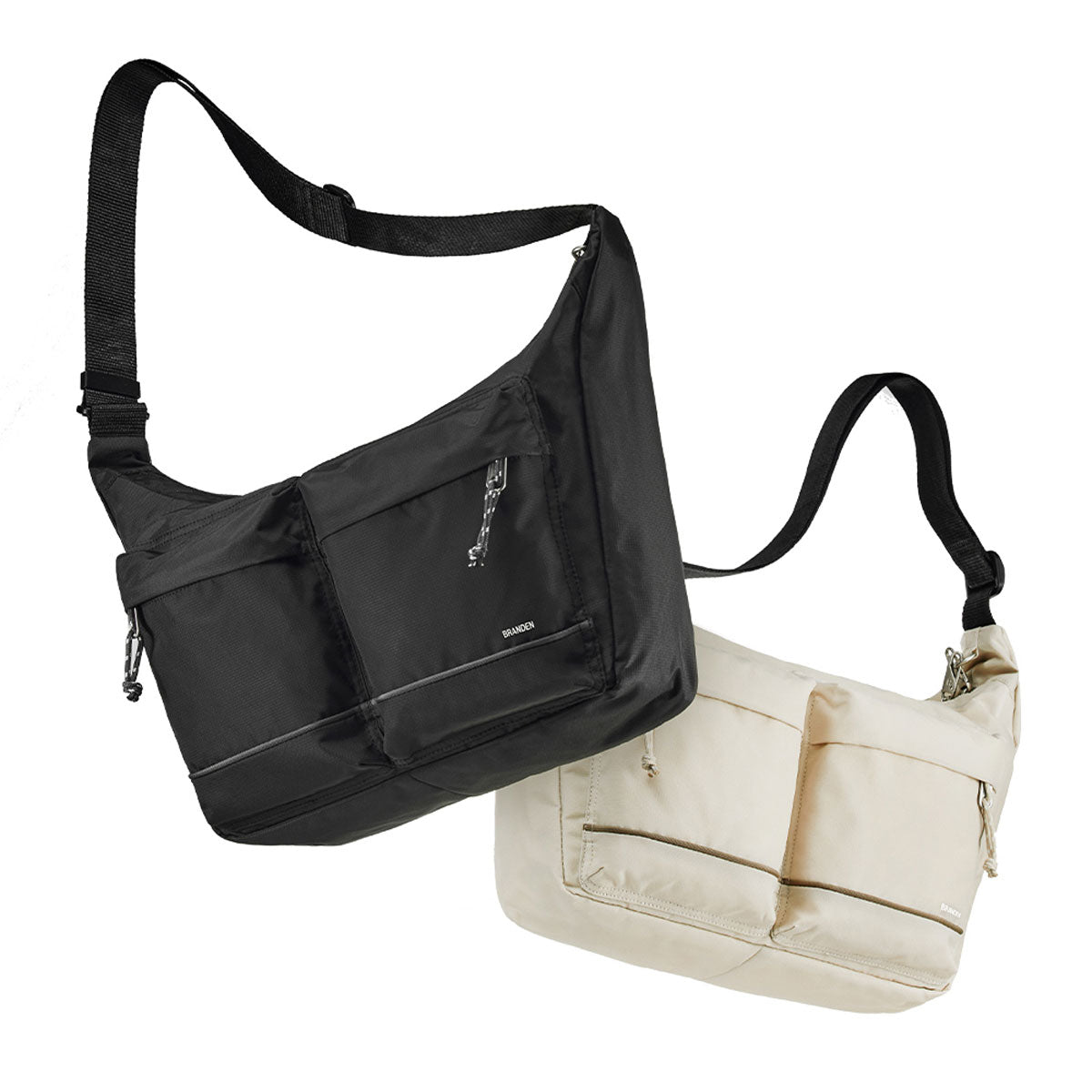 Branden : Safe Cross Body Bag L (RFID) : Black