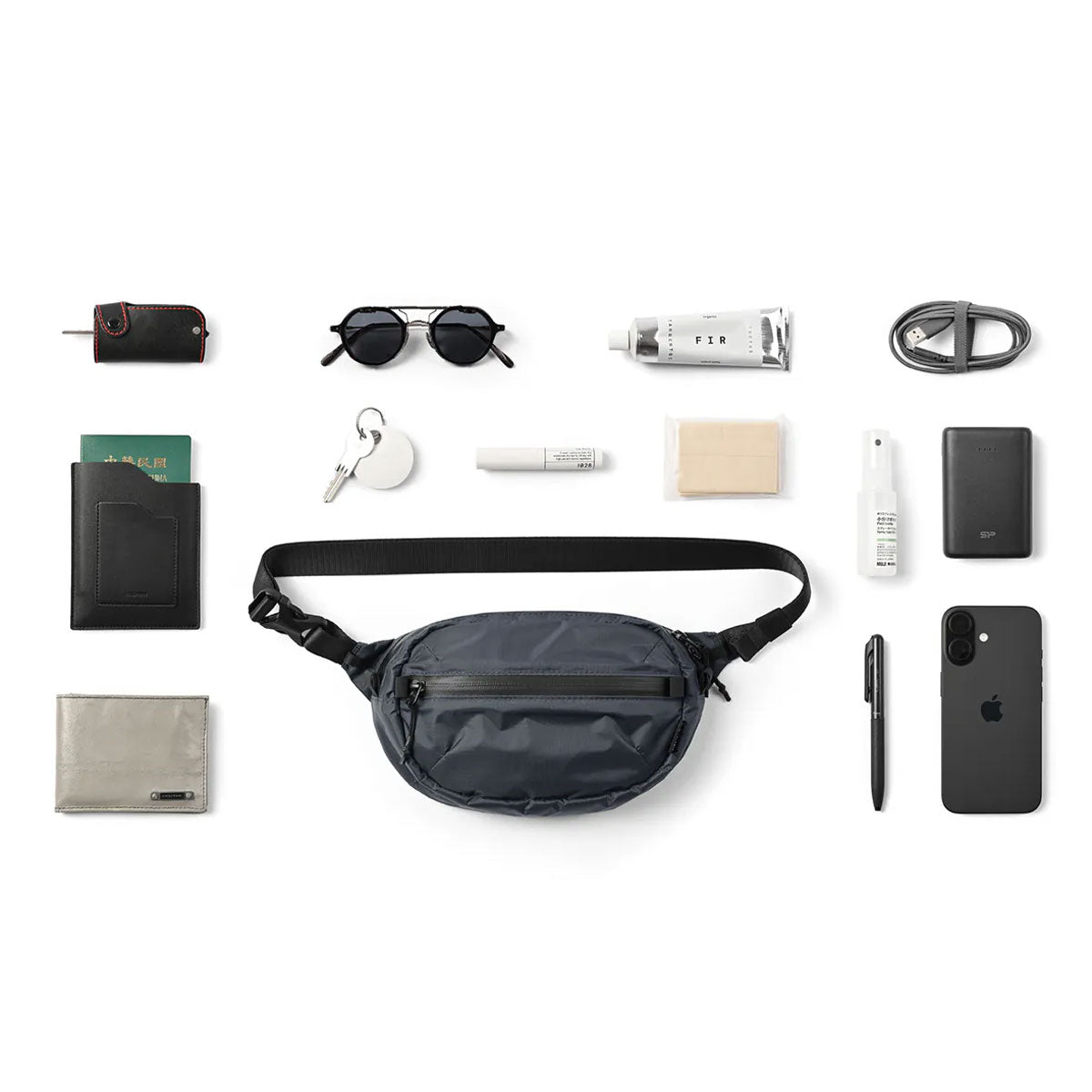 Fyber Forma : RD1 Belt Bag 2.3L : Navy Gray