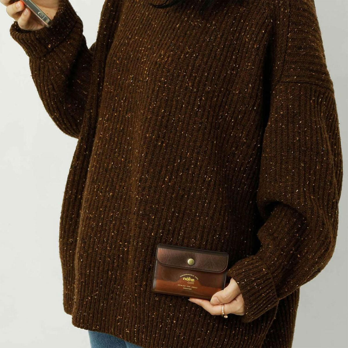 Nähe : Card Case : Clear Brown