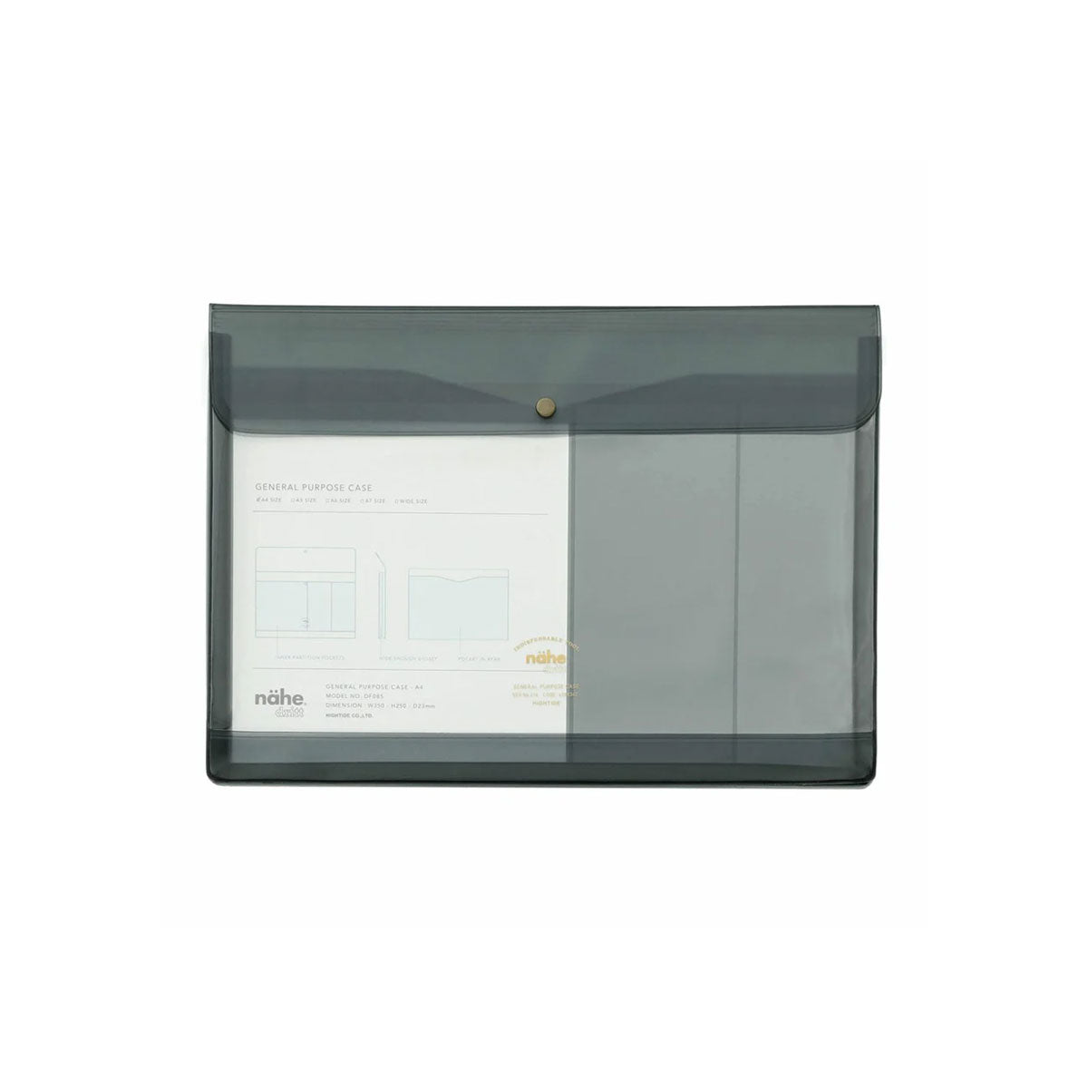 Nähe : General Purpose Case A4 : Clear Grey