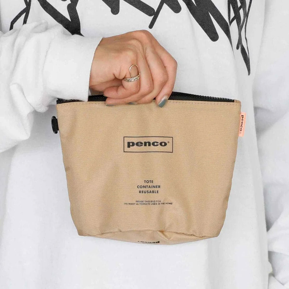 Penco : Bucket Pouch : Beige