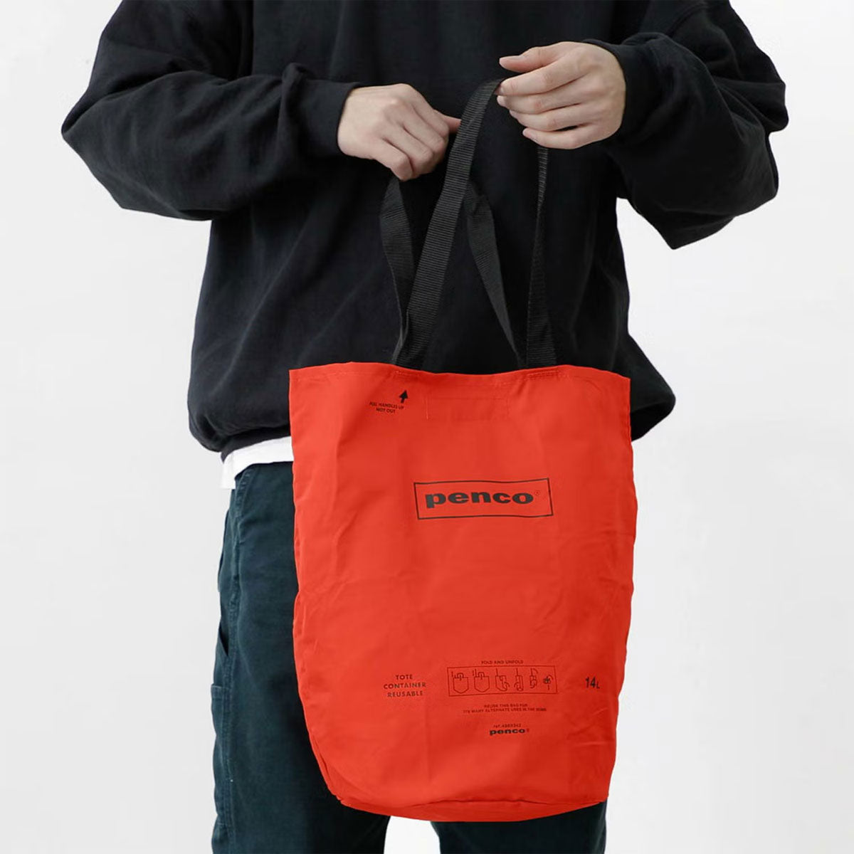 Penco : Bucket Tote (Packable) : Orange