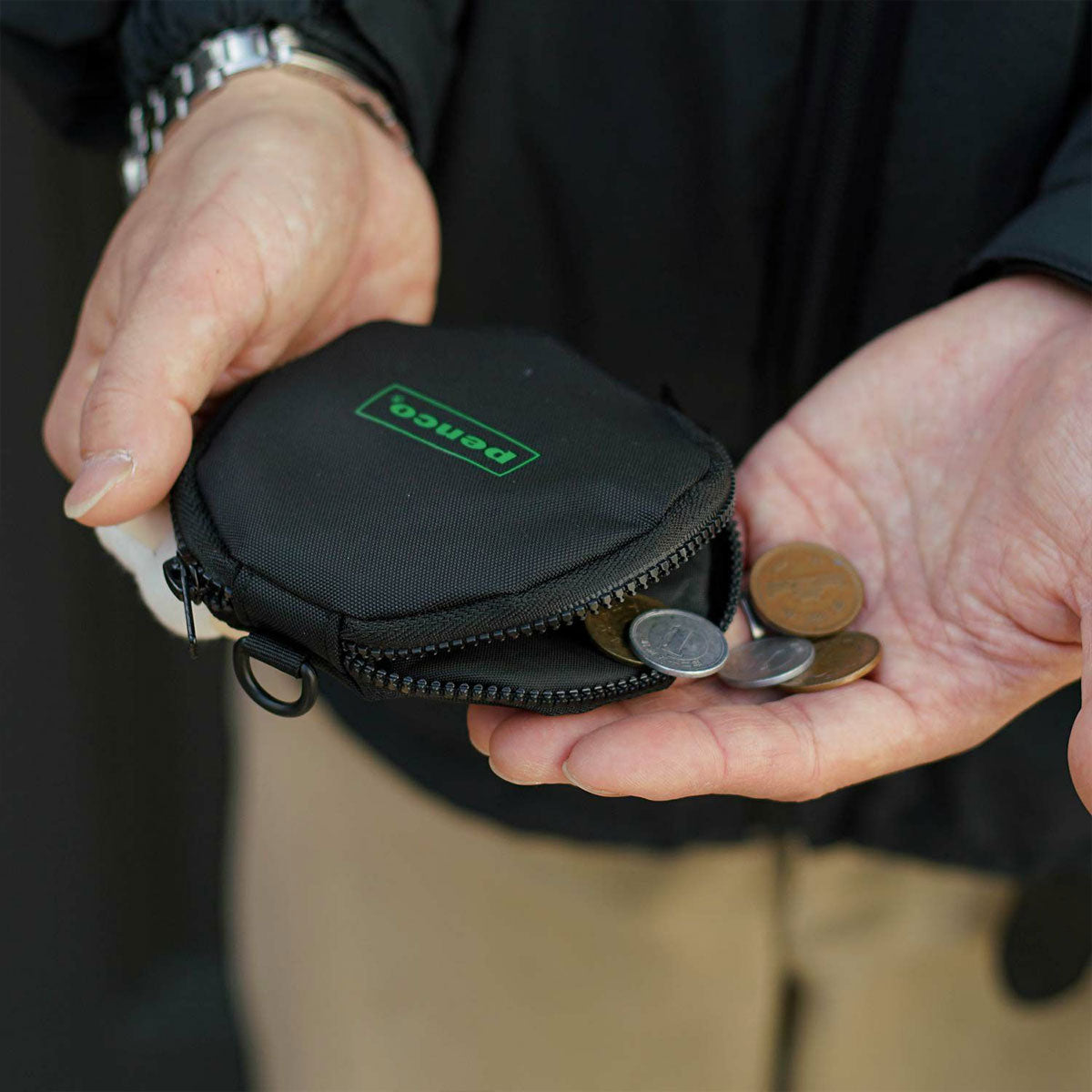 Penco : Double Door Purse : Black