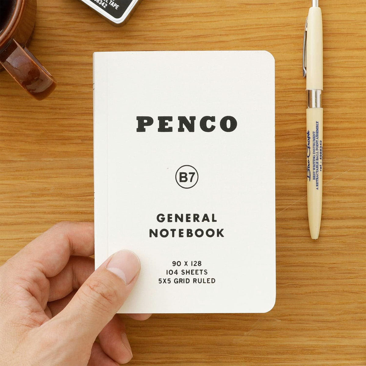 Penco : Soft PP Notebook B7 Grid : White