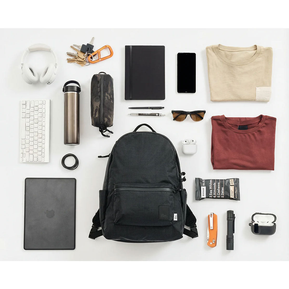 The Brown Buffalo : Standard Issue Backpack 24L : Black Grid