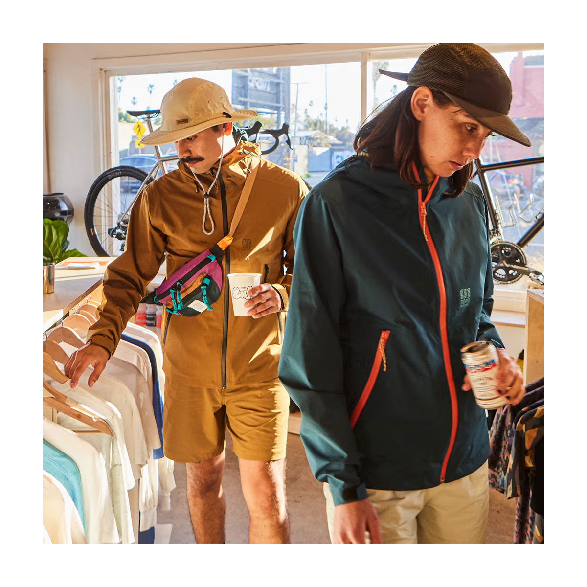 Topo Designs : Mountain Waist Pack : Loganberry/Bone White