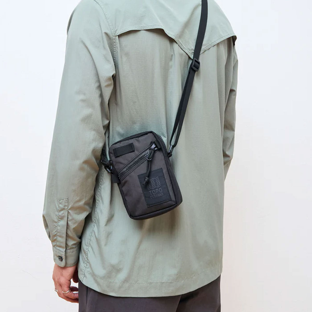 Topo Designs : Mini Shoulder Bag : Black/Grid