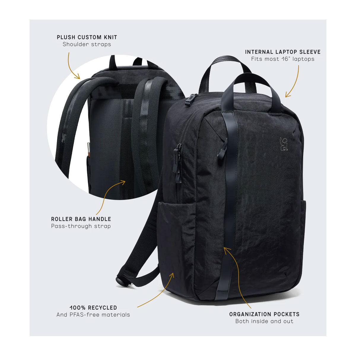 Chrome Industries : Highline 20L Backpack : Black