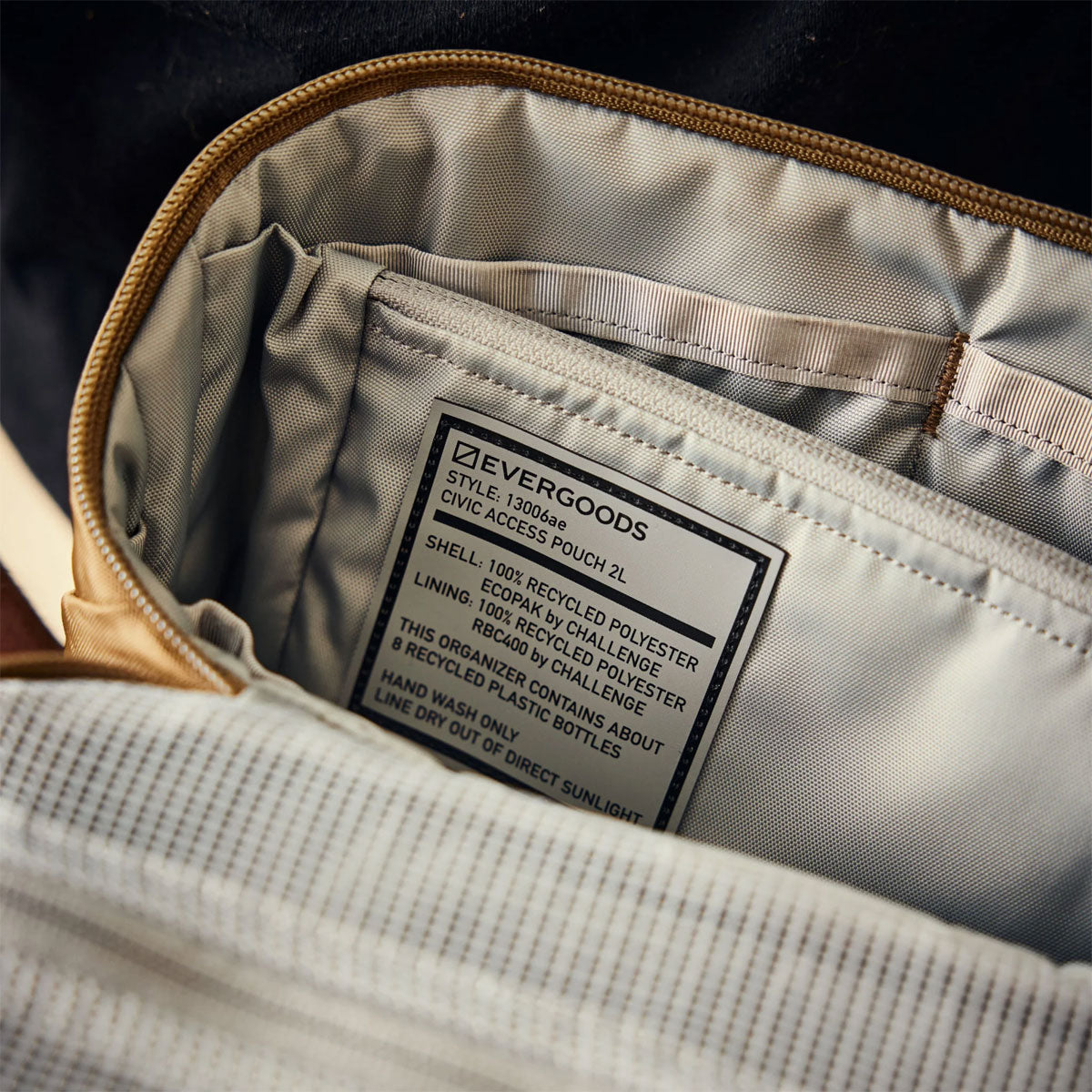 EVERGOODS : Civic Access Pouch 2L : ECOPACK Black (Limited Collection)