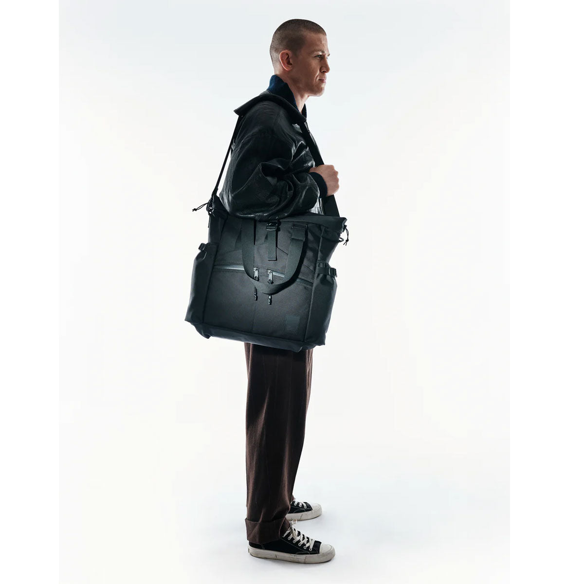 The Brown Buffalo : Conceal Tote 20L : UltraGrid™ 210D Nylon Black Grid