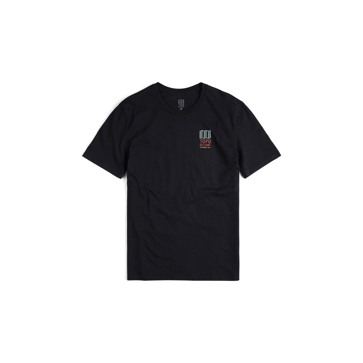 Topo Designs Small Original Logo Tee Black - Main Image