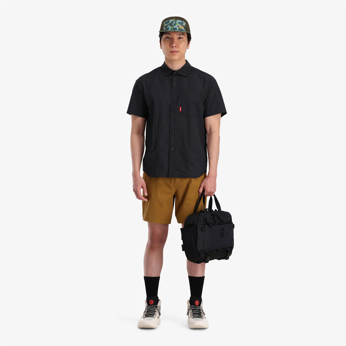 Topo Designs : Mountain Cross Bag : Black/Neutral