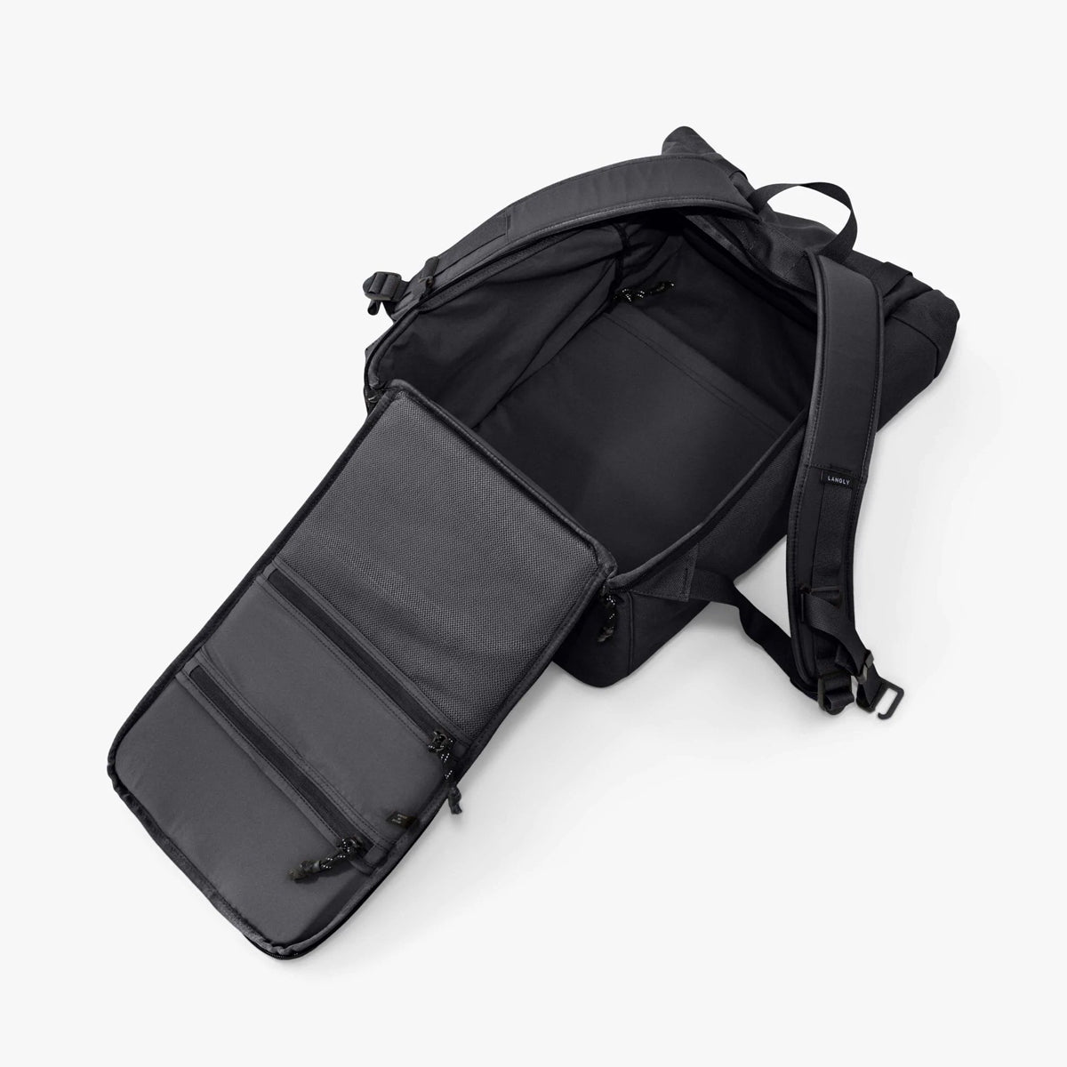 Langly : Weekender Backpack With Camera Cube : Black