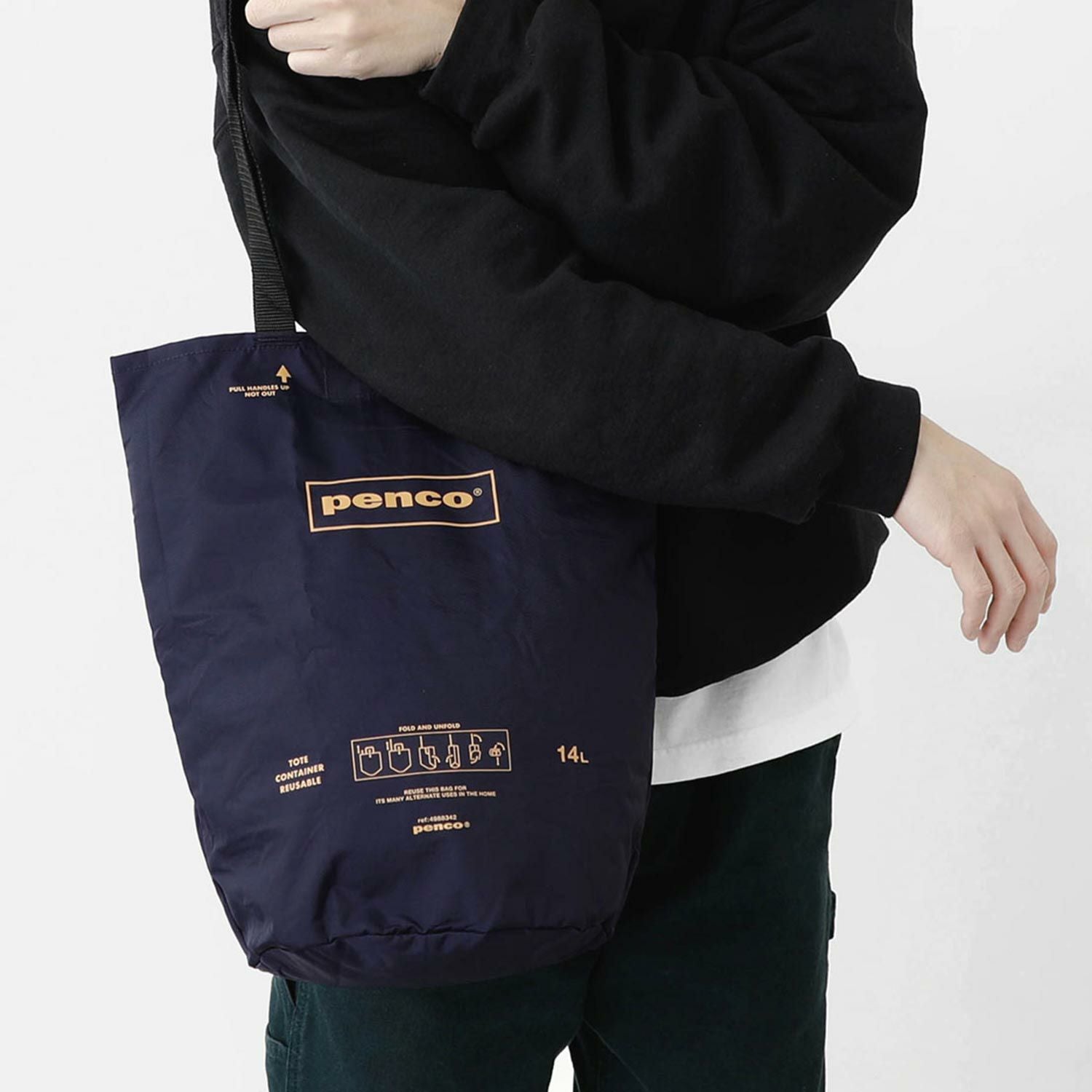 Penco : Bucket Tote (Packable) : Navy