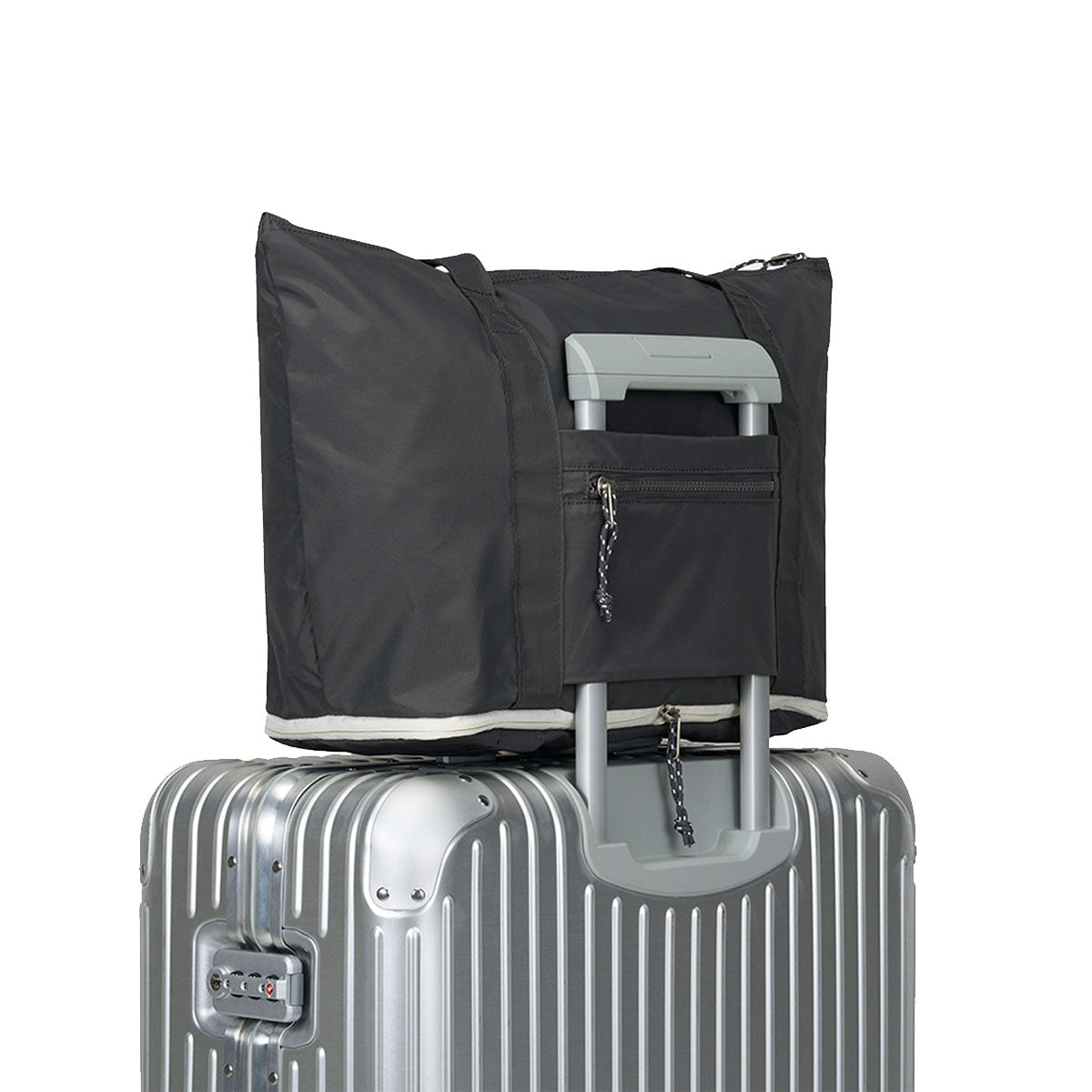 Branden : Foldable Carry-All Tote Bag : Charcoal Grey