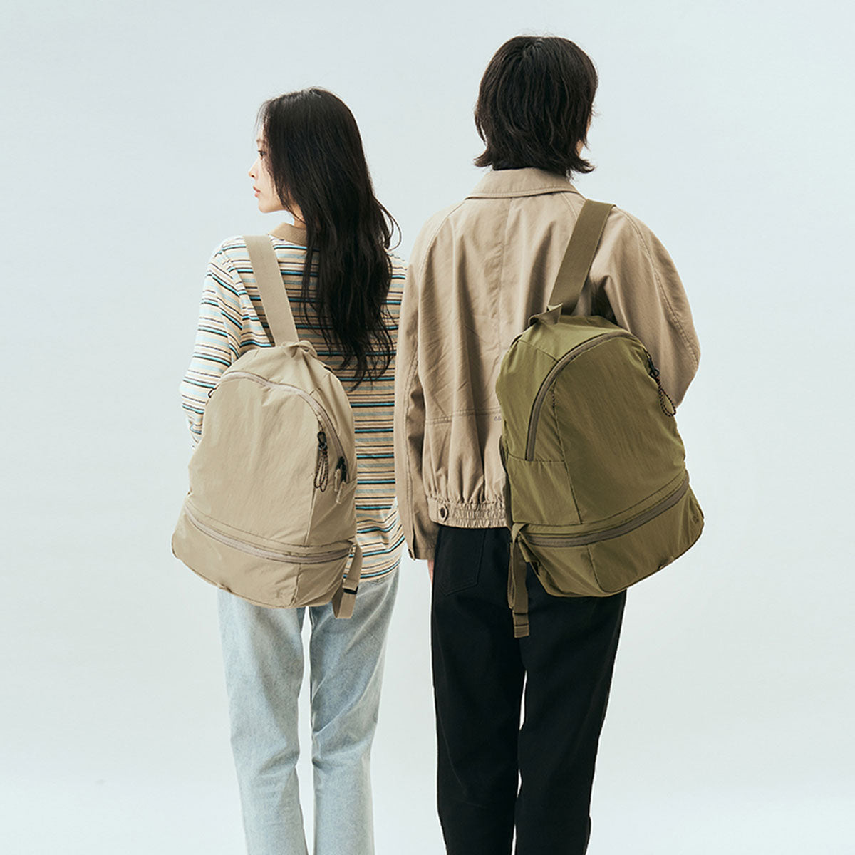 Branden : Multi-Packable Backpack 24L (3-Way-Bag) : Beige