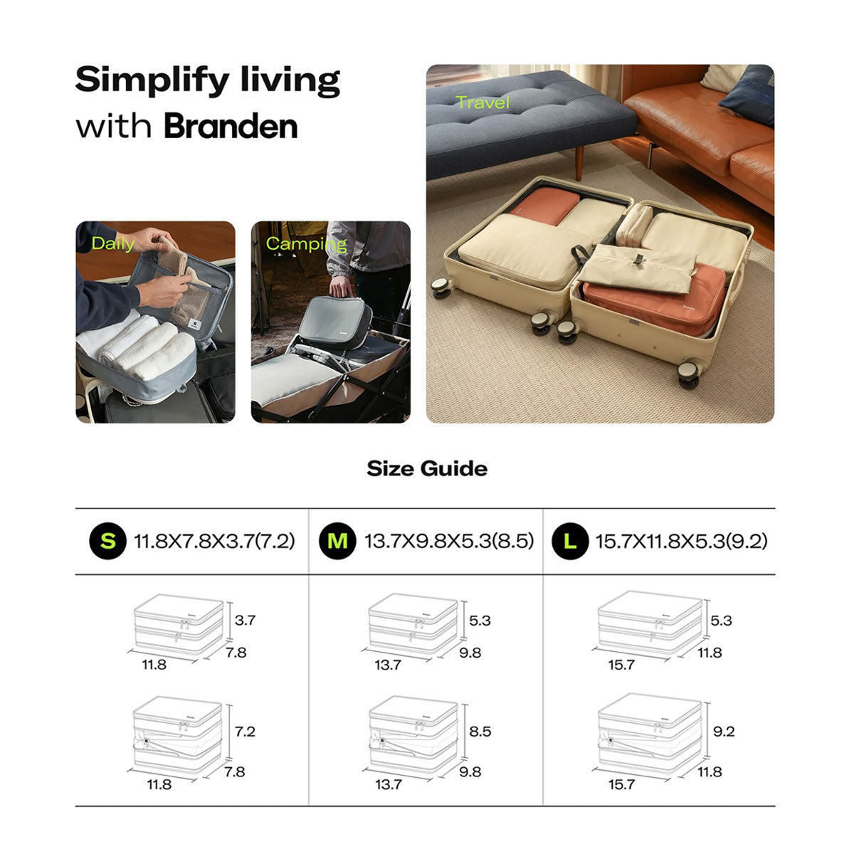 Branden : Compression Packing Cube (2nd Generation)