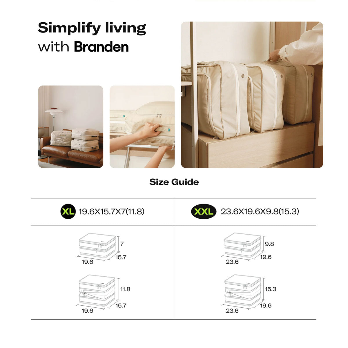 Branden : Compression Packing Cube (2nd Generation) : XL/XXL