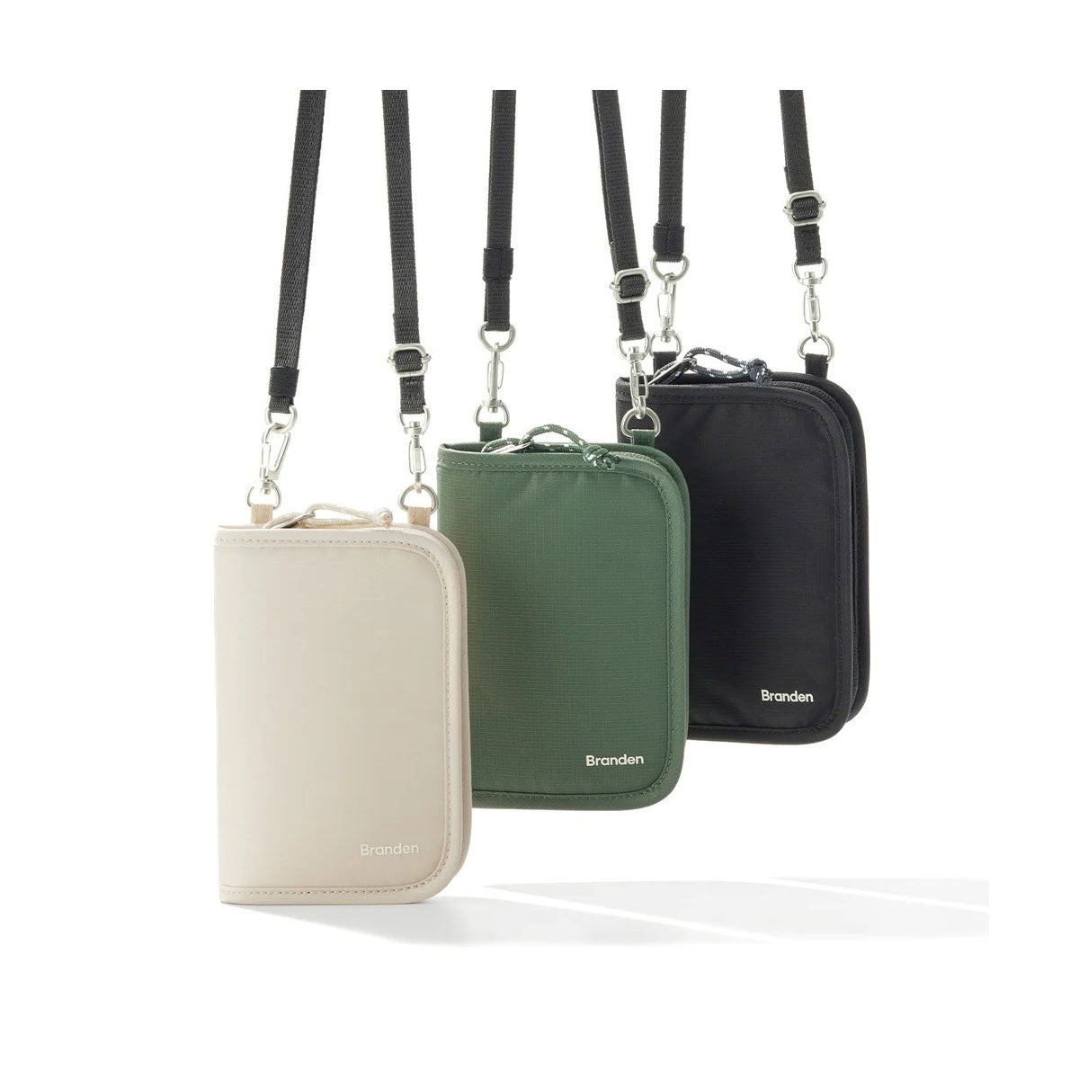 Branden : Safe Cross Wallet Bag (RFID) : Black