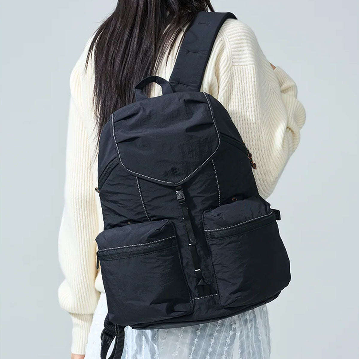 Branden : Safe Plus Backpack (Anti-Theft) 19L-30L : Ash Black