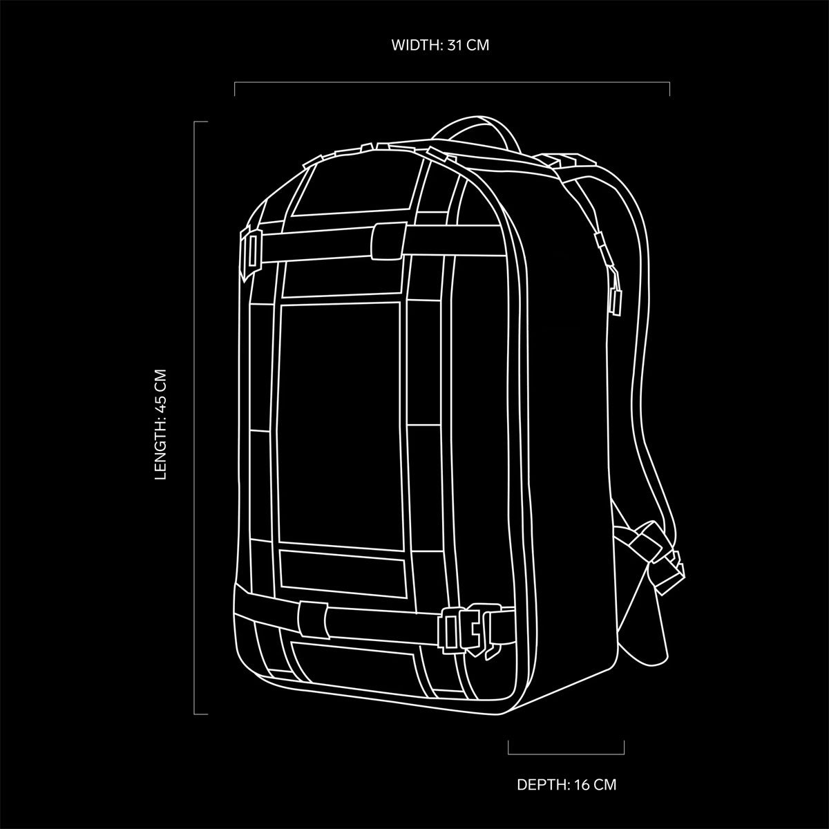 Db Journey : Ramverk Backpack 21L : Basil Green