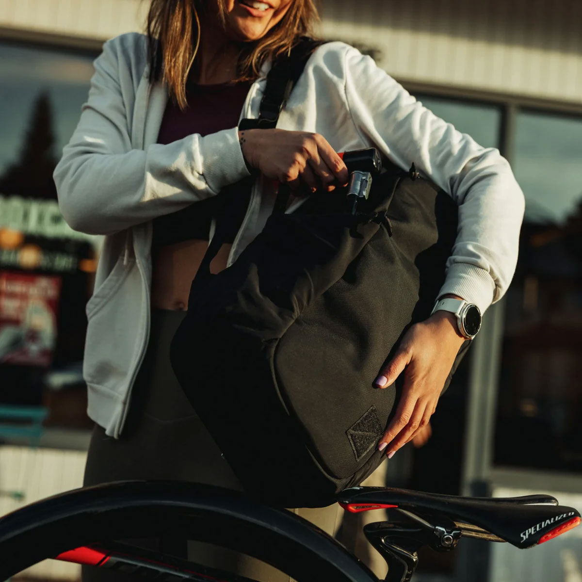 [PO] EVERGOODS : Civic Half Zip 22L : Solution Dyed Black (Updated Version)