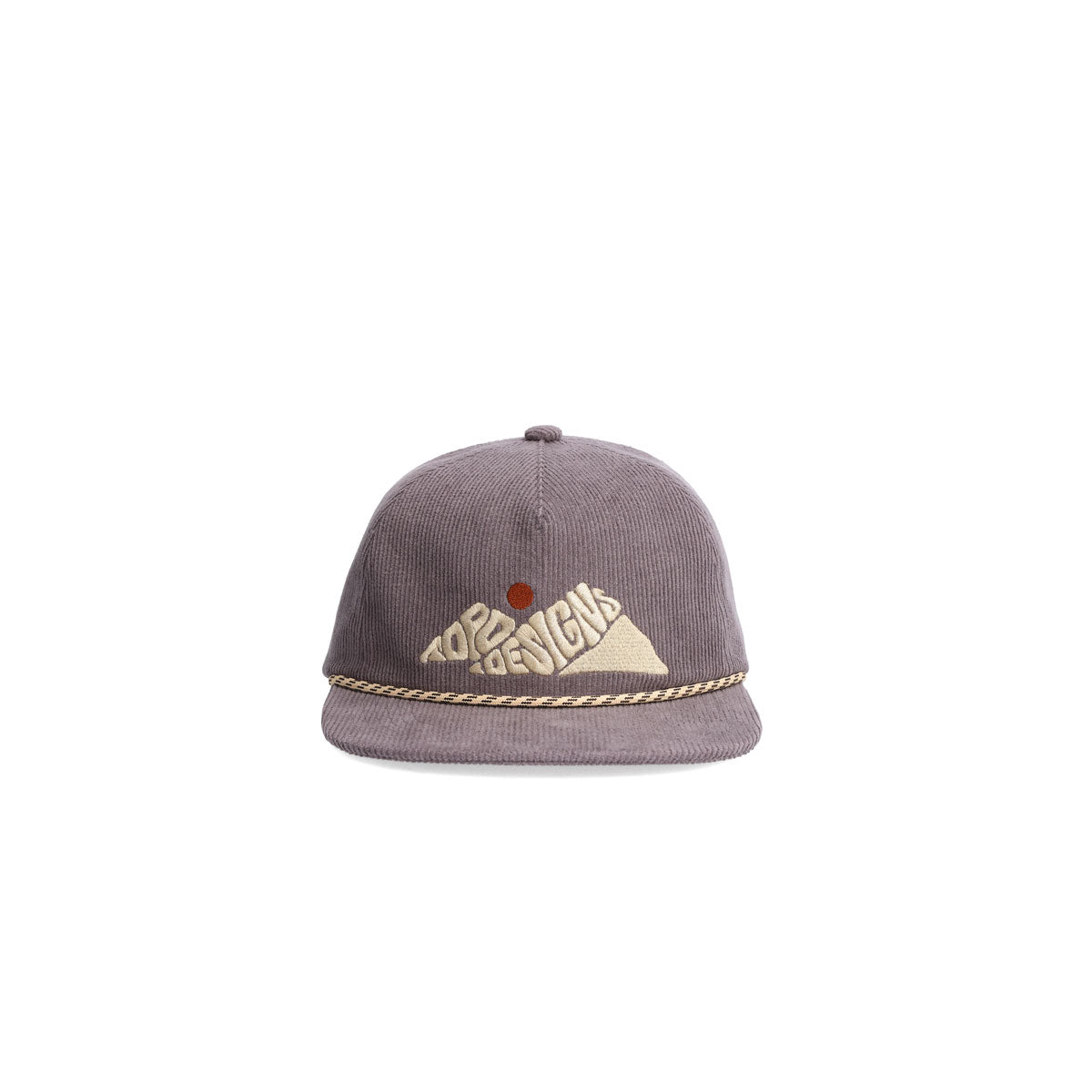 Topo Designs : Corduroy Trucker Hat Rugged Peaks : Charcoal
