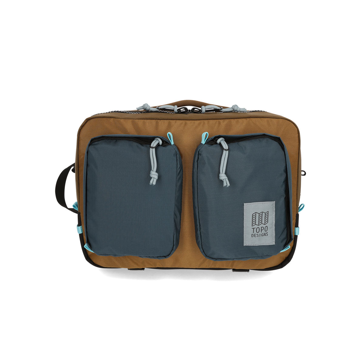 Topo Designs : Global Briefcase : Desert Palm/Pond Blue