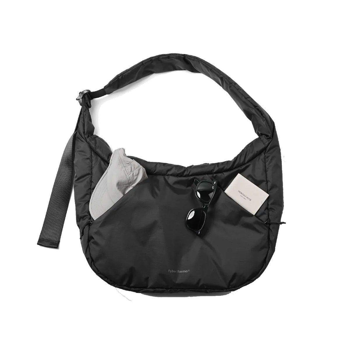 Fyber Forma : Puff Hobo Padding Bag 18L : Black