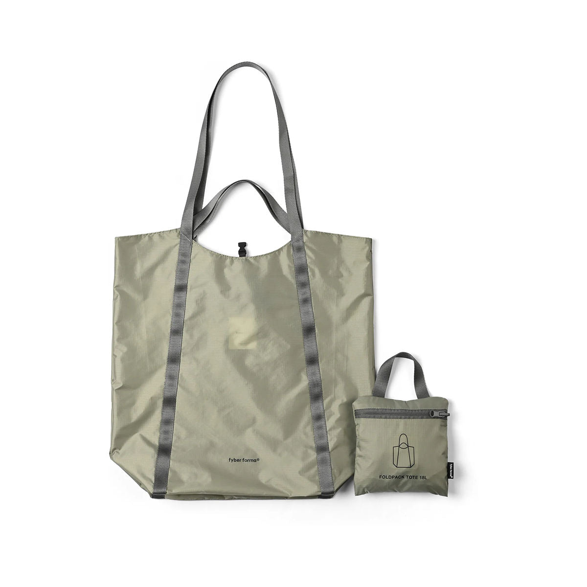 Fyber Forma : Foldpack Tote 18L : Khaki Green