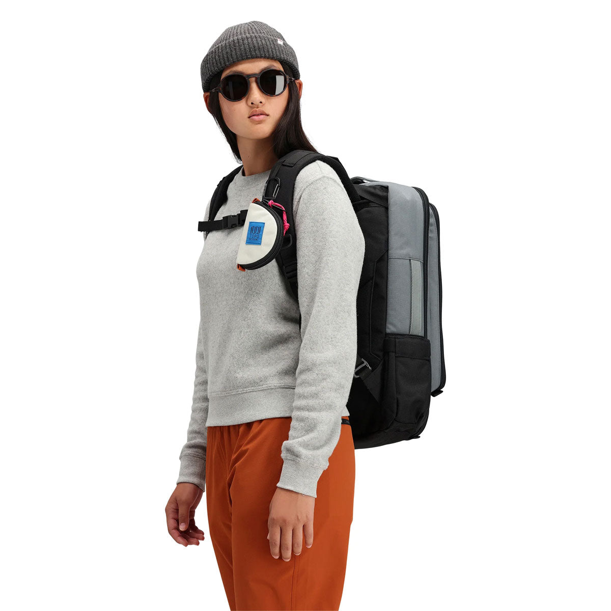 Topo Designs : Global Travel Bag 30L : Dark Denim/Burgundy