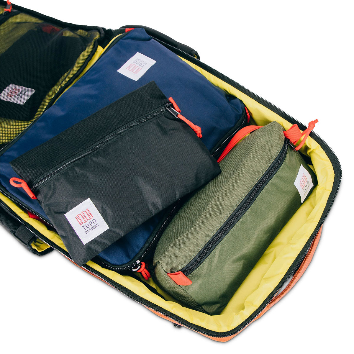 Topo Designs : Global Travel Bag 30L : Dark Denim/Burgundy