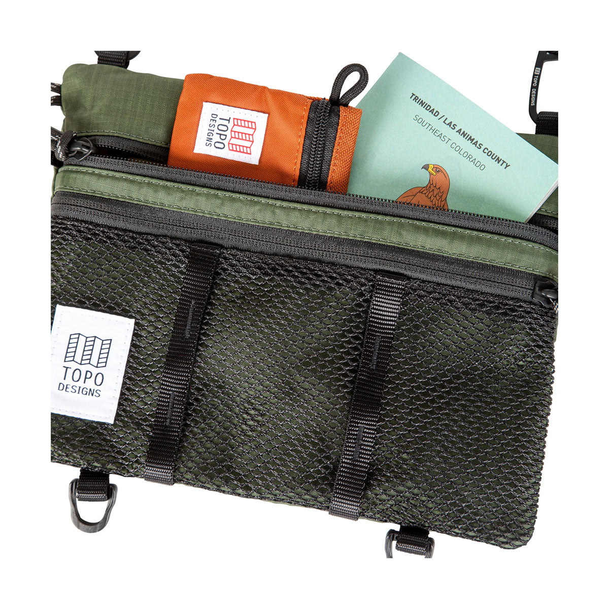 Topo Designs : Mountain Accessory Shoulder Bag : Geode Green/Black
