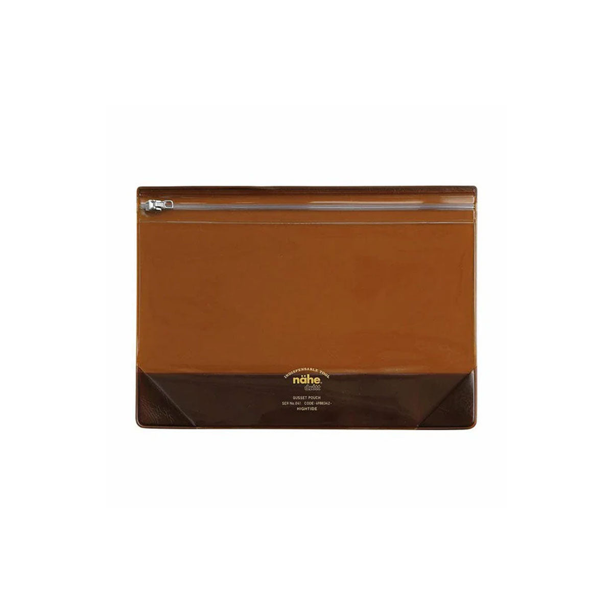 Nähe : Gusset Pouch Clear : Clear Brown