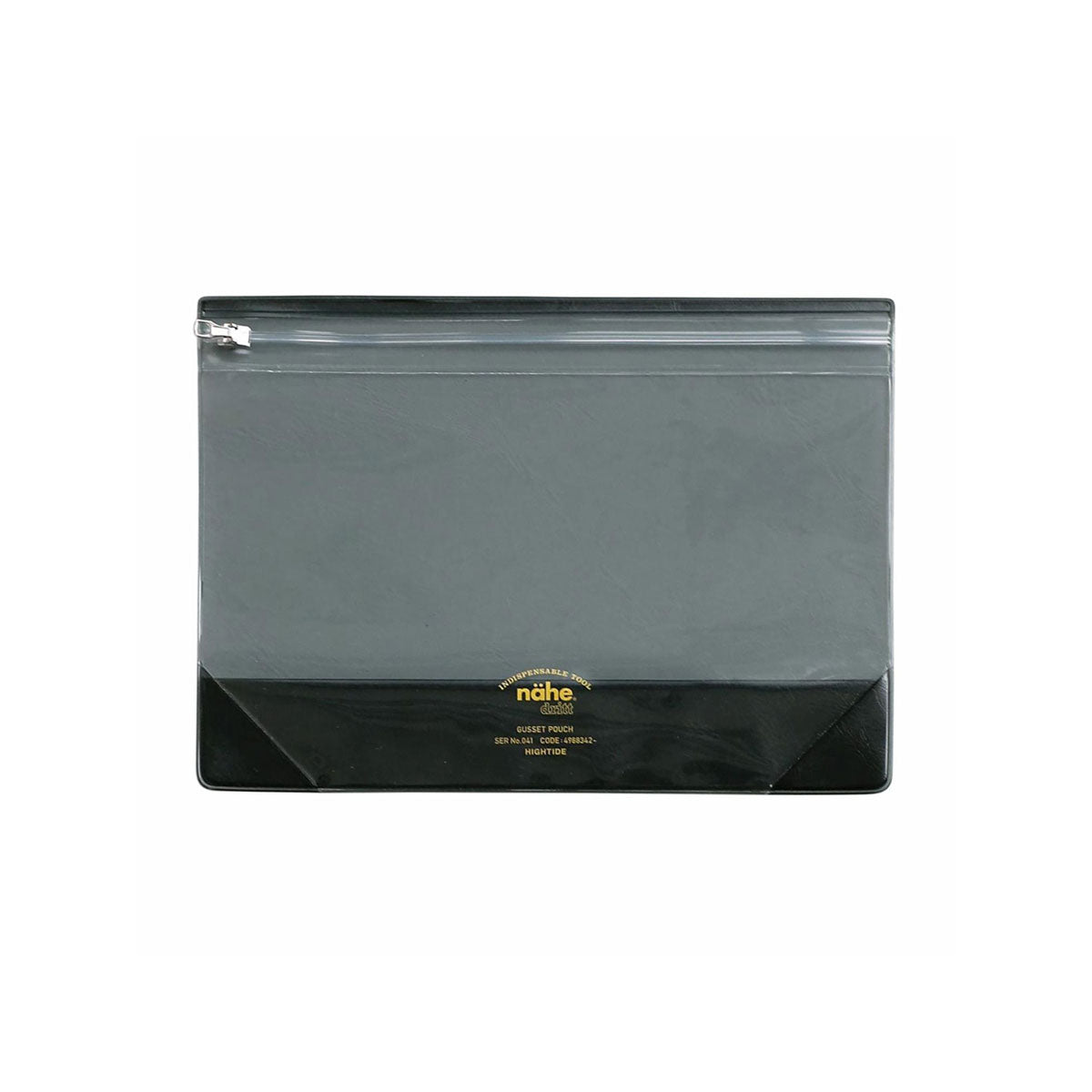 Nähe : Gusset Pouch Clear : Clear Grey