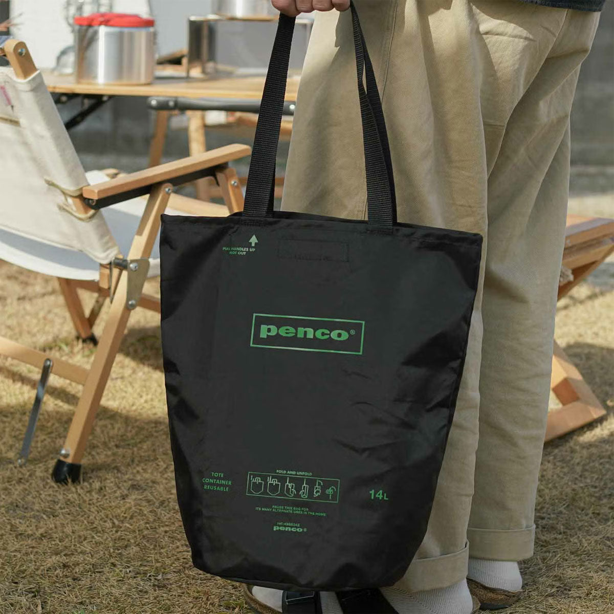 Penco : Bucket Tote (Packable) : Black