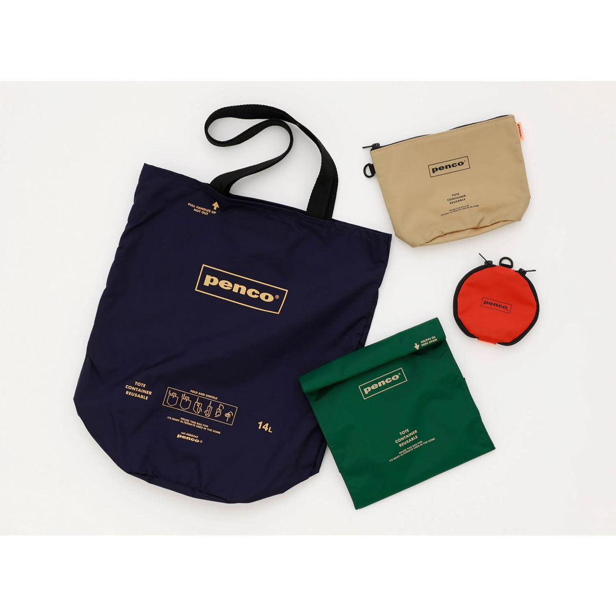 Penco : Double Door Purse : Black