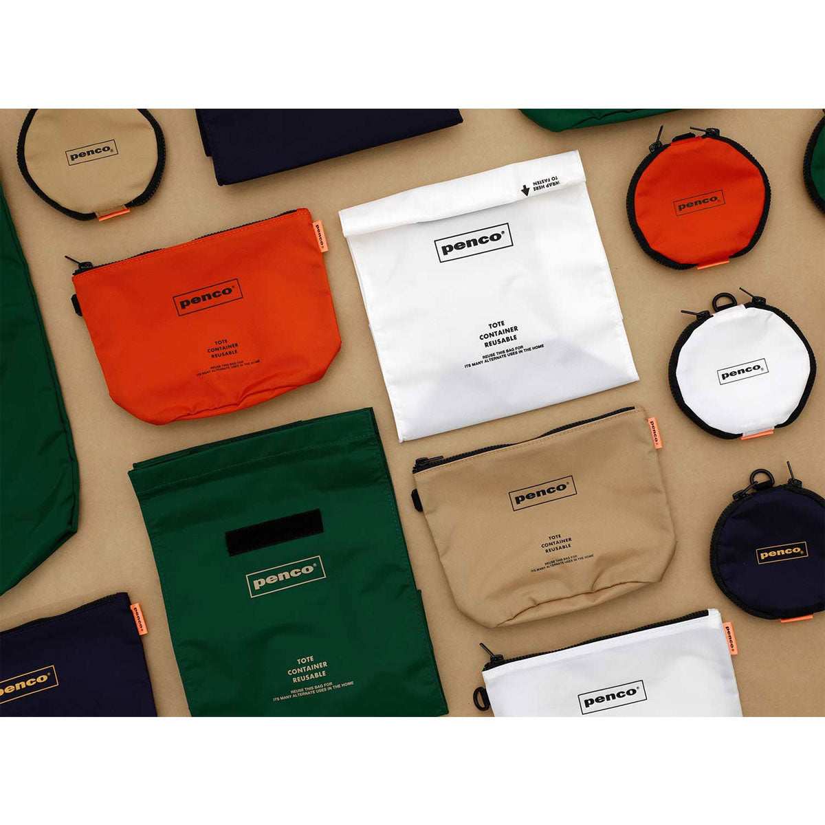 Penco : Double Door Purse : Dark Green