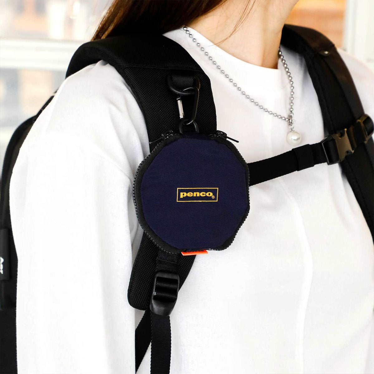 Penco : Double Door Purse : Black