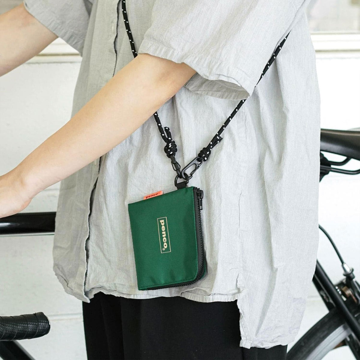 Penco : L-Zip Purse : Dark Green