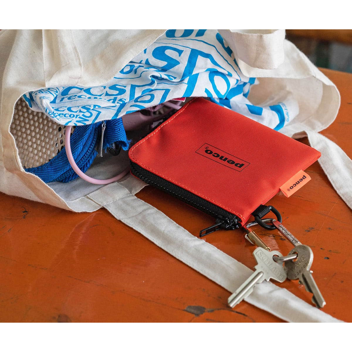 Penco : L-Zip Purse : Black