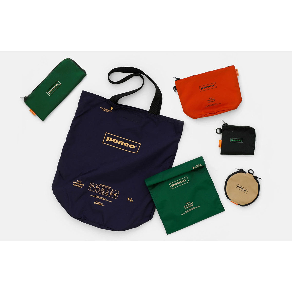 Penco : L-Zip Purse : Black