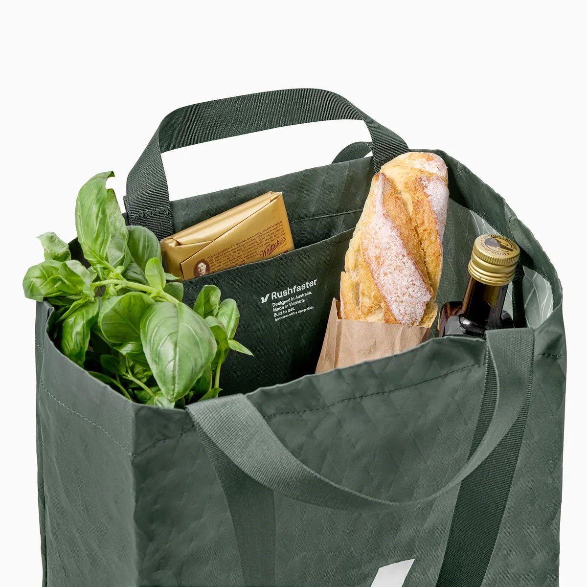 Rushfaster : Reusable Grocery Tote Bag 20L : Green