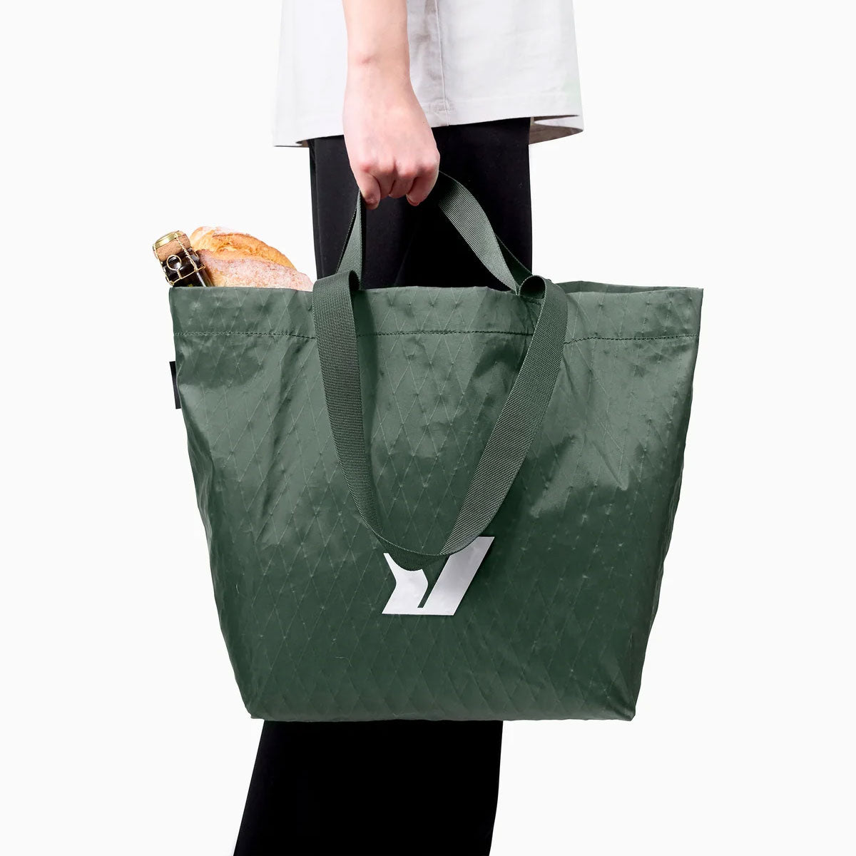 Rushfaster : Reusable Grocery Tote Bag 20L : Green