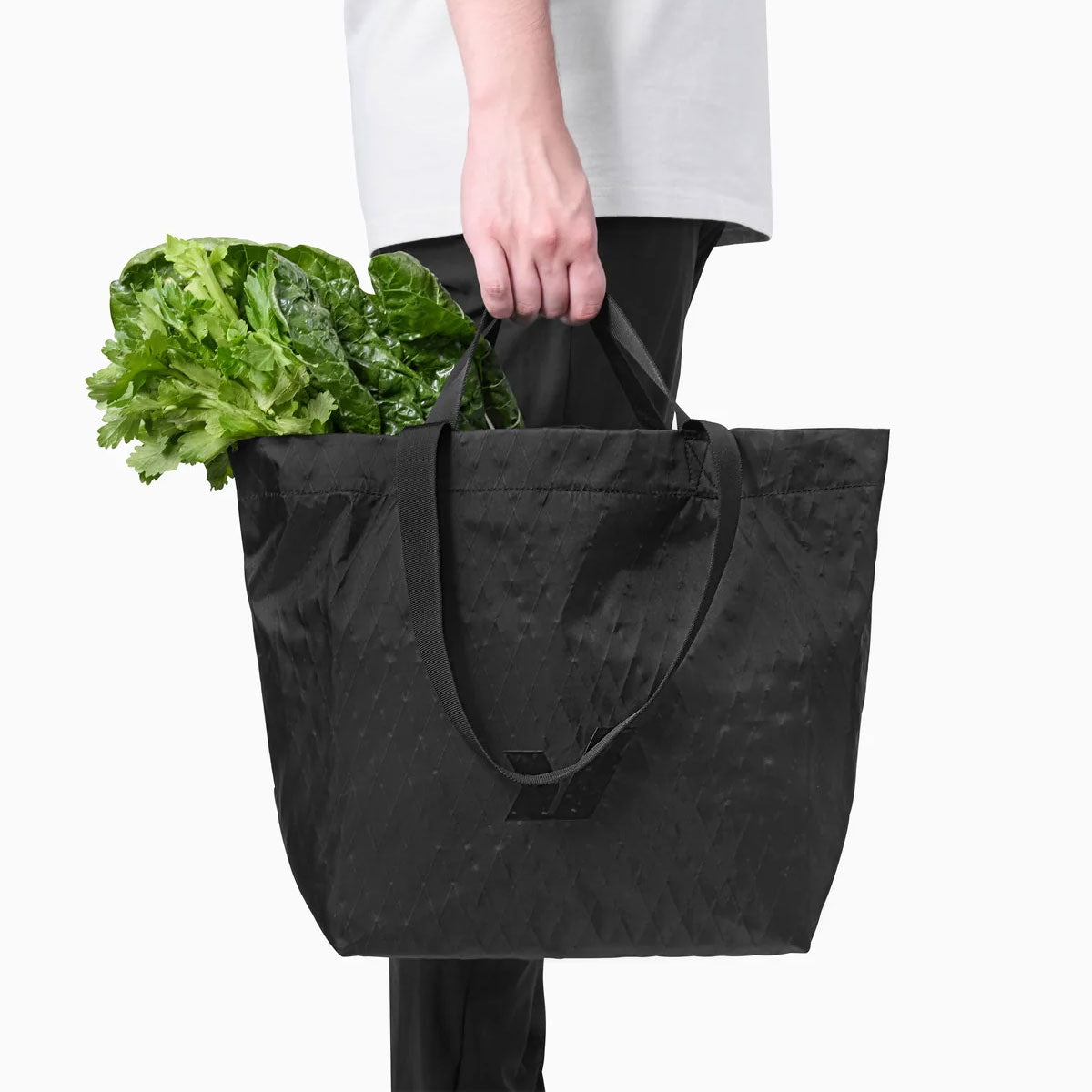 Rushfaster : Reusable Grocery Tote Bag 20L : Black