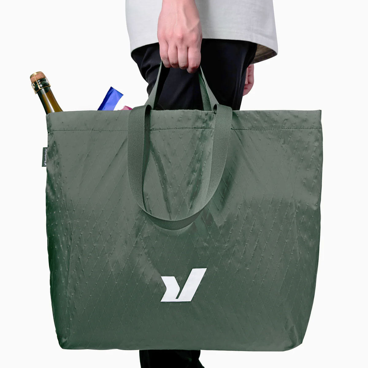 Rushfaster : Reusable Grocery Tote Bag 36L : Green