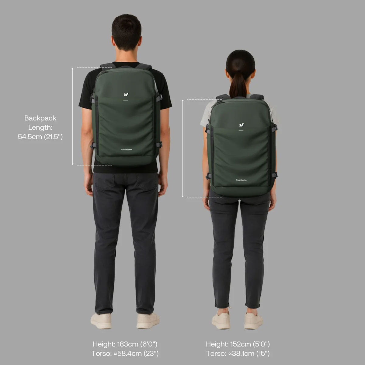 Rushfaster : Travel Backpack 36L : Black