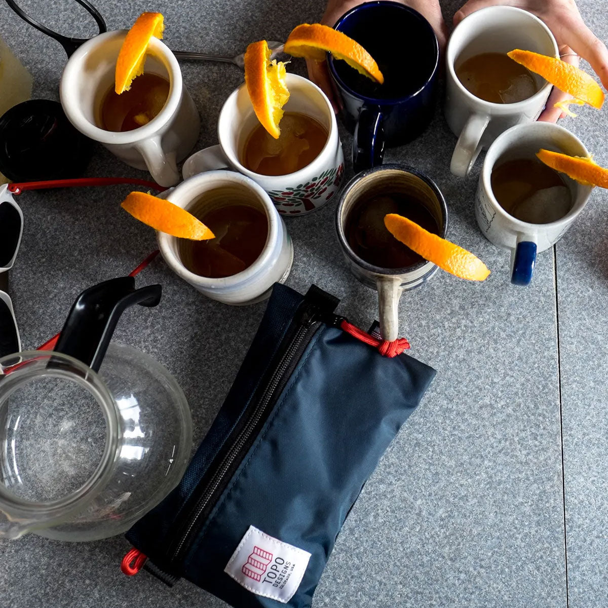 Topo Designs : Accessory Bag : Oil Green/Dark Pine