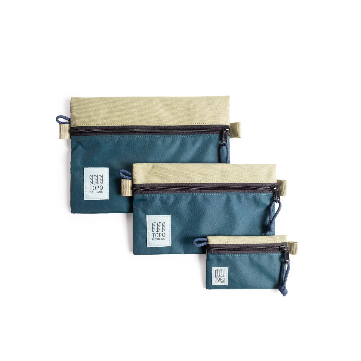 Topo Designs : Accessory Bag : Oil Green/Dark Pine