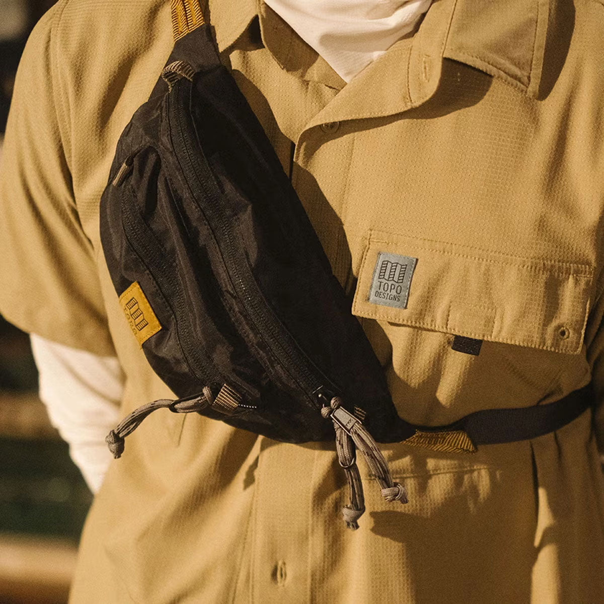 Topo Designs : Mountain Waist Pack : Black/Neutral